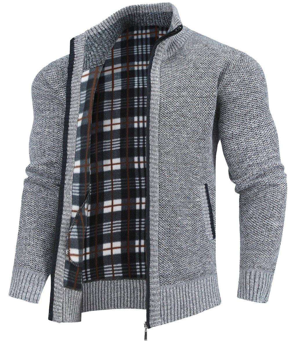 Flannel | Lined Full-Zip Sweater