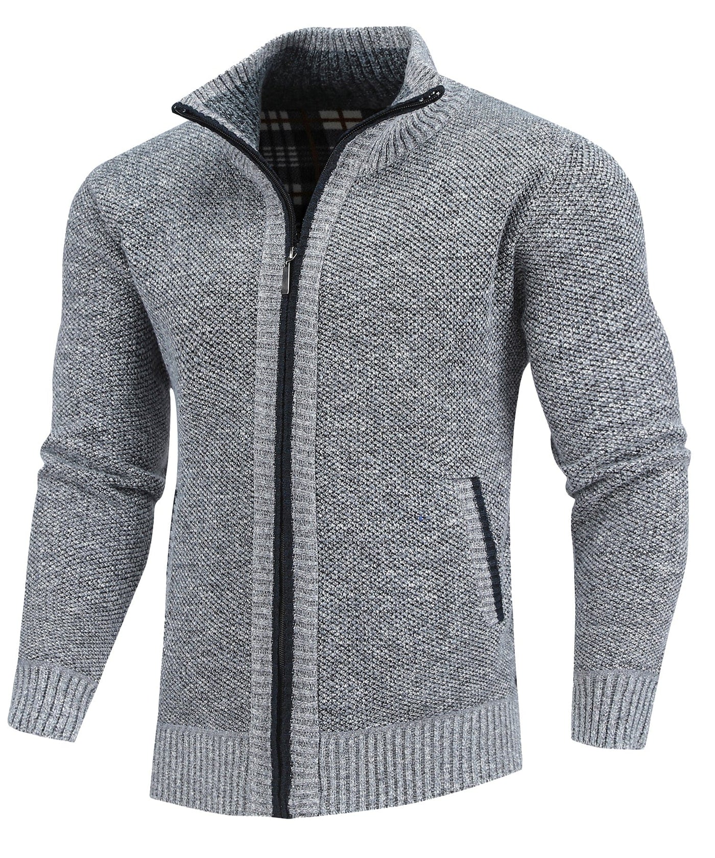 Flannel | Lined Full-Zip Sweater