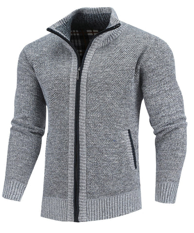 Flannel | Lined Full-Zip Sweater