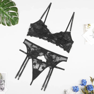 Jade 3-Piece Lingerie Set