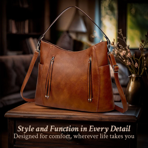 Evelyn’s Sophisticated Style | Luxurious Shoulder Bag