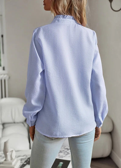 AURORA | RUFFLE LONG SLEEVE SHIRT
