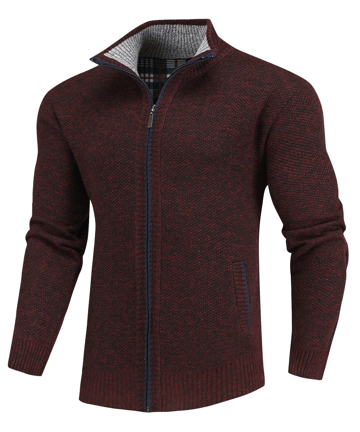 Flannel | Lined Full-Zip Sweater