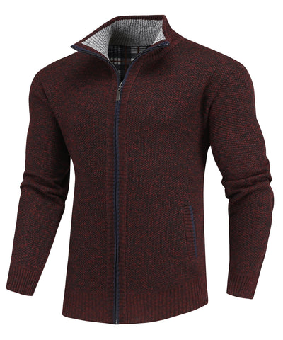 Flannel | Lined Full-Zip Sweater