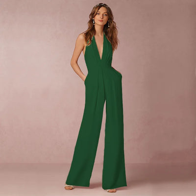 Sarah | Elegant Halter Neck Jumpsuit