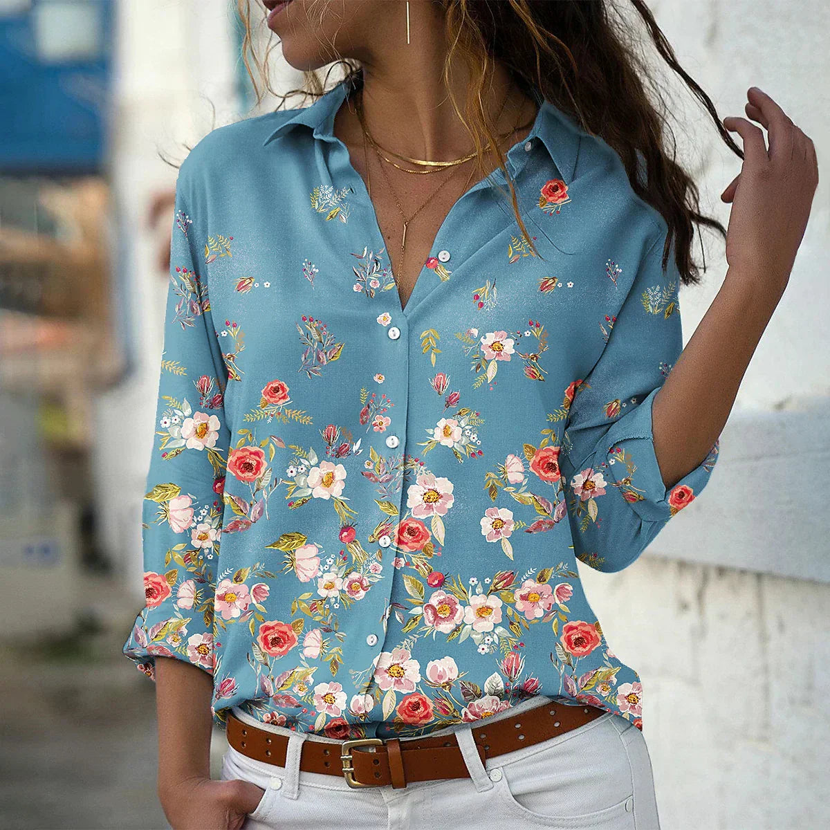 ZEYNA I STYLISH PRINTED BLOUSE