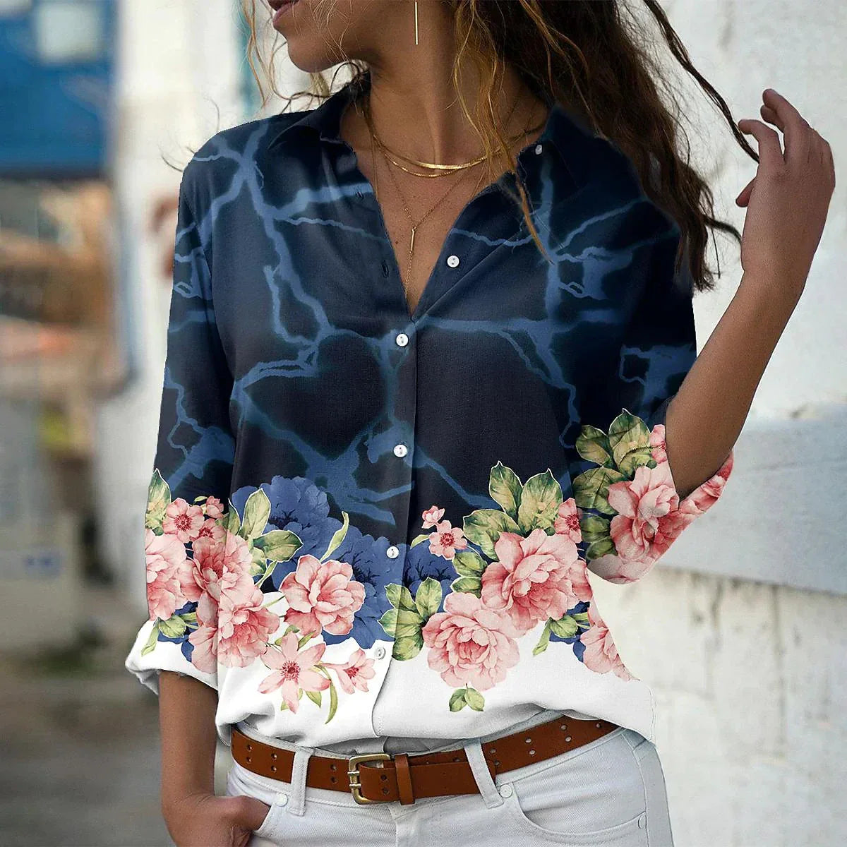 ZEYNA I STYLISH PRINTED BLOUSE