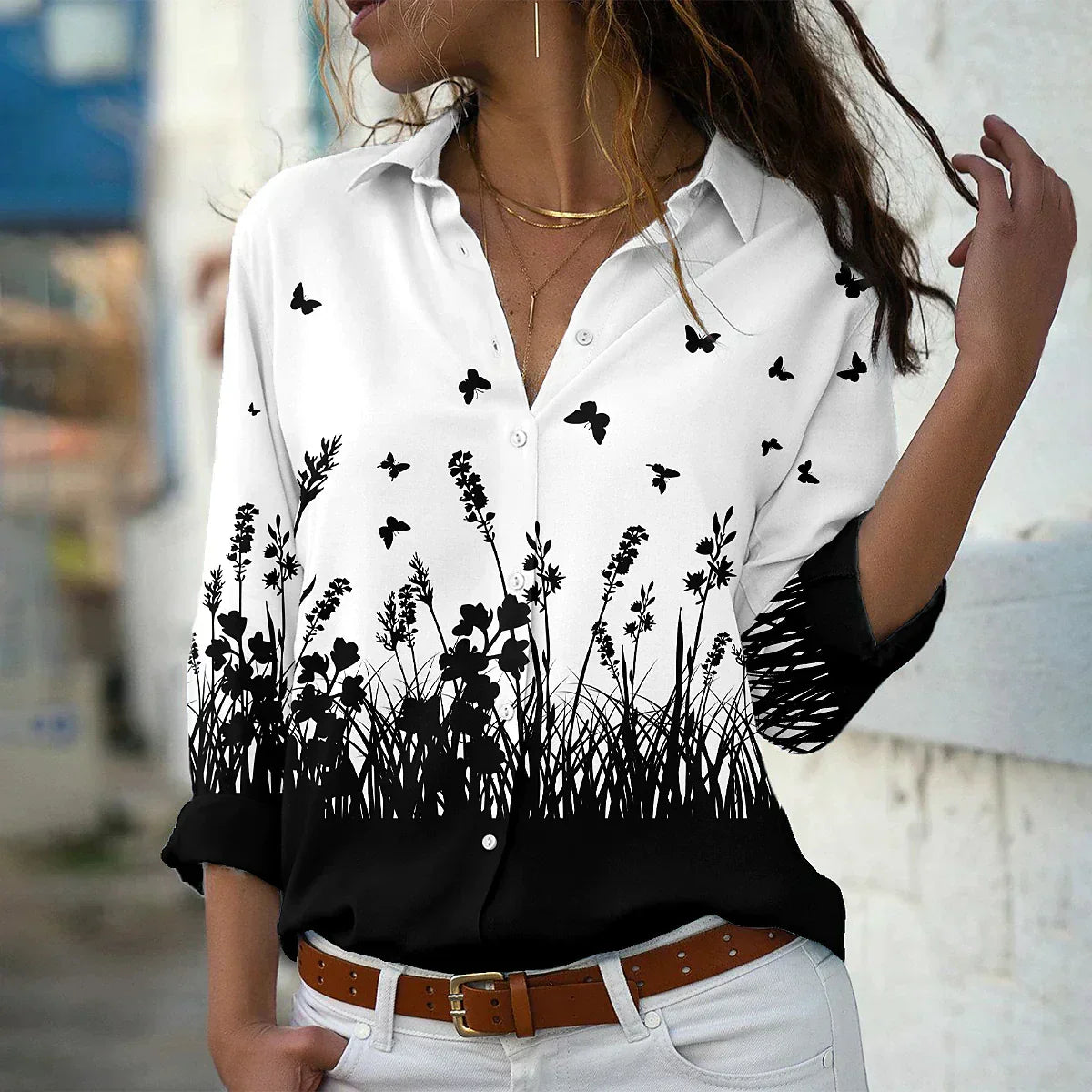 ZEYNA I STYLISH PRINTED BLOUSE