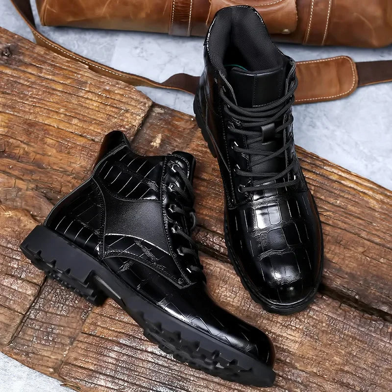 Ethan | Premium Crocodile Leather Boots