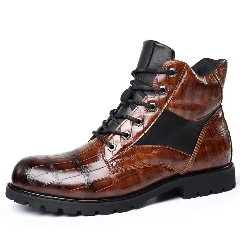 Ethan | Premium Crocodile Leather Boots