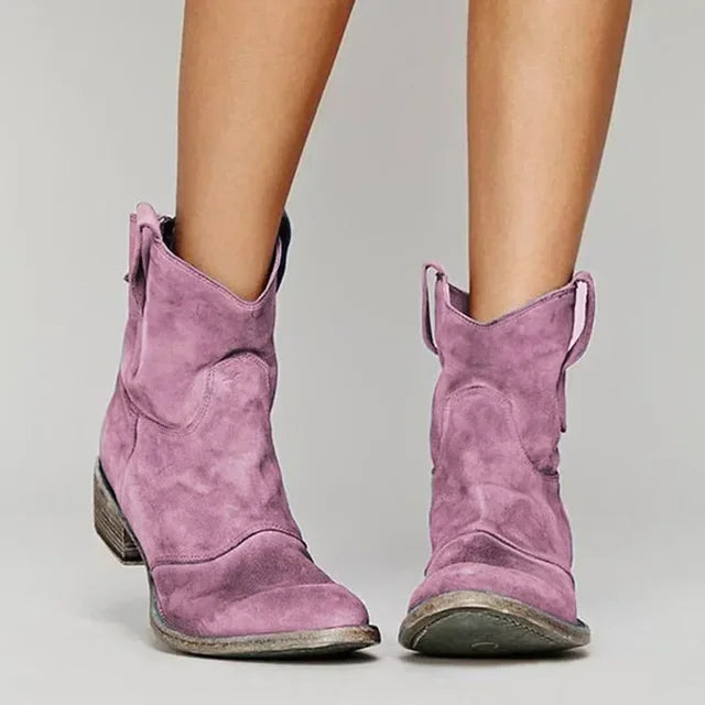 Kaye | Vintage Cowboy Ankle Boots
