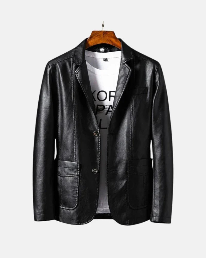 Lagerfeld Weathered Leather Jacket
