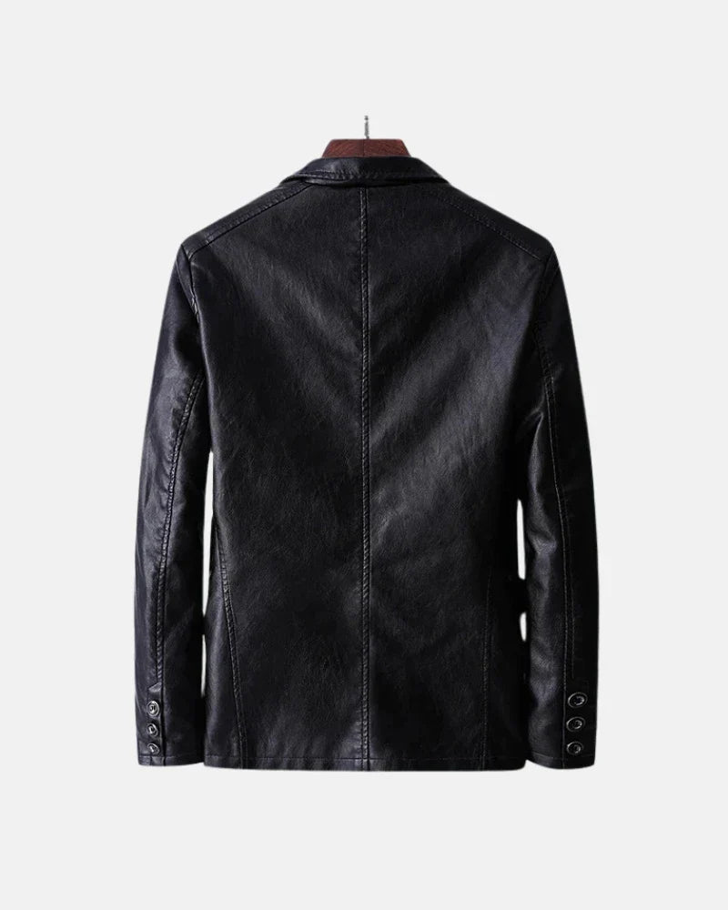 Lagerfeld Weathered Leather Jacket