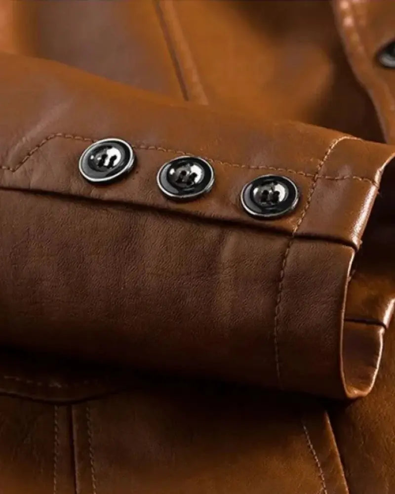 Lagerfeld Weathered Leather Jacket