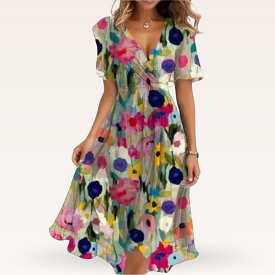 Patricia | Floral V-Neck Dress