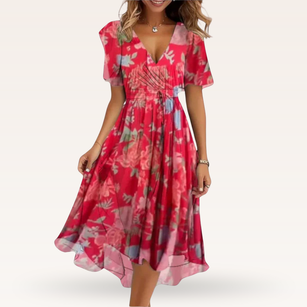 Patricia | Floral V-Neck Dress
