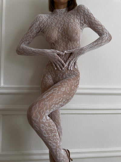 Shamcey - Elegant One Piece Bodystocking Lingerie