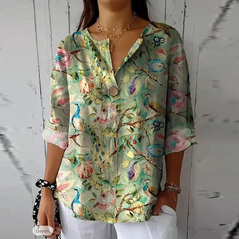 MEREDITH | CHIC FLORAL BLOUSE