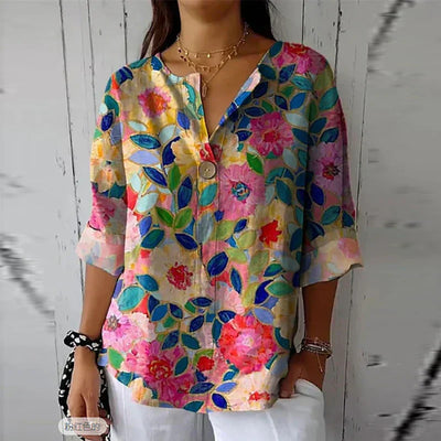 MEREDITH | CHIC FLORAL BLOUSE