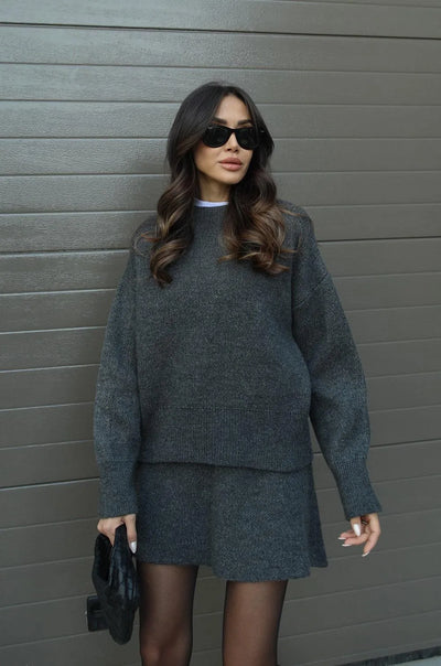 HELENA™ – SET OF SWEATER AND SKIRT