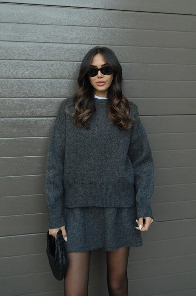 HELENA™ – SET OF SWEATER AND SKIRT