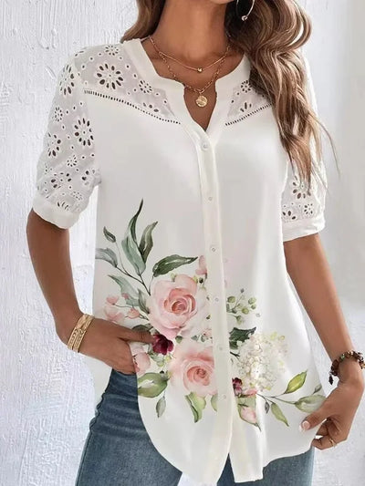 ZOILA | ELEGANT SHORT SLEEVE SHIRT