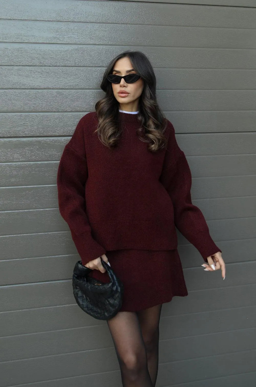 HELENA™ – SET OF SWEATER AND SKIRT