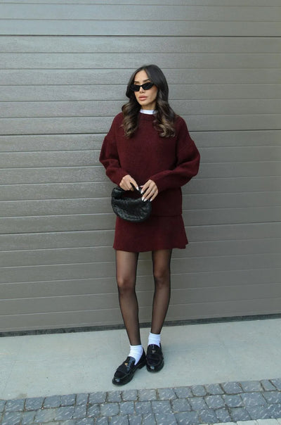 HELENA™ – SET OF SWEATER AND SKIRT