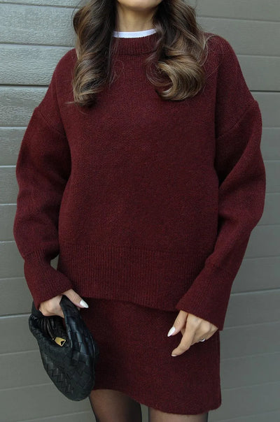 HELENA™ – SET OF SWEATER AND SKIRT
