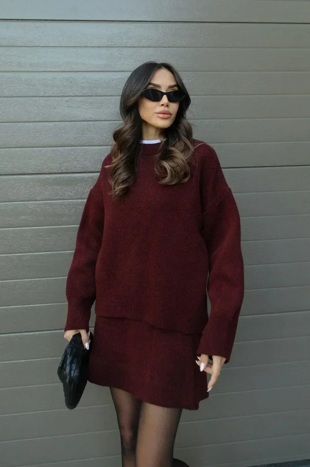 HELENA™ – SET OF SWEATER AND SKIRT