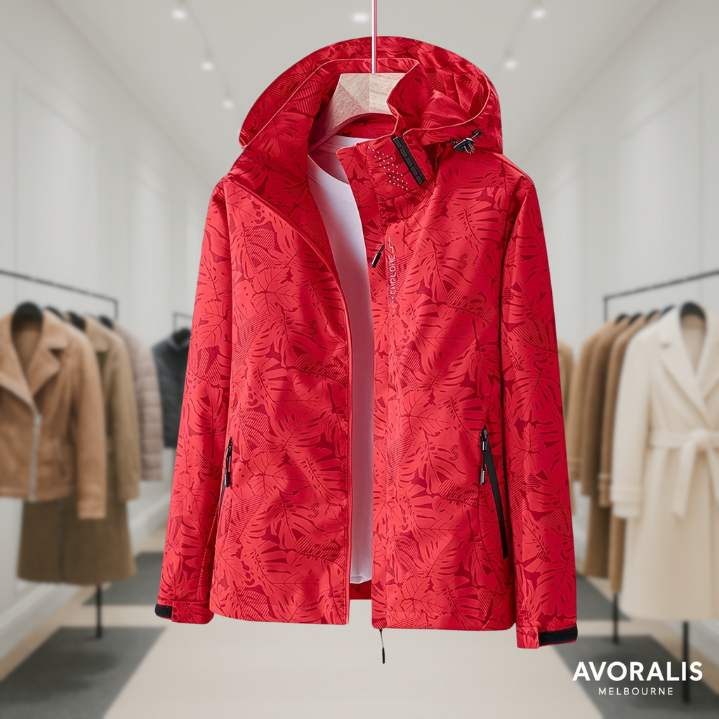 Lauren | Windproof Outdoor Jacket with Camouflage Print