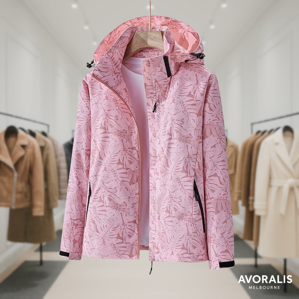 Lauren | Windproof Outdoor Jacket with Camouflage Print