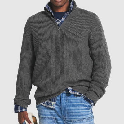 Finn | Knitted Sweater with Zipper