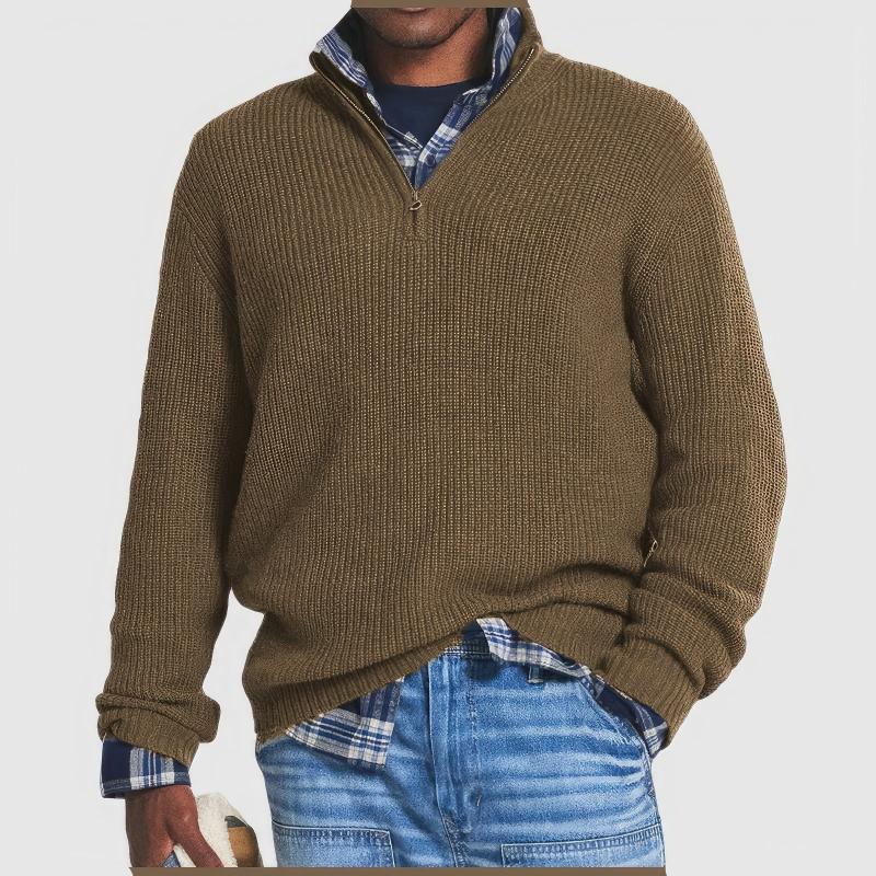 Finn | Knitted Sweater with Zipper