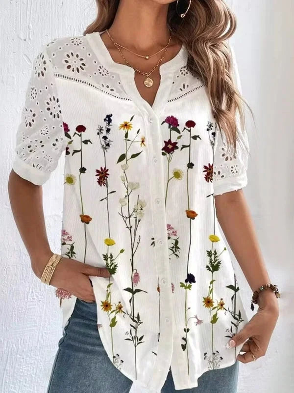 ZOILA | ELEGANT SHORT SLEEVE SHIRT
