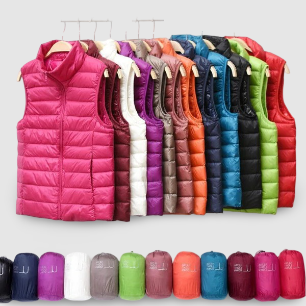 Avoralis | Eliza Lightweight Zip Puffer Vest