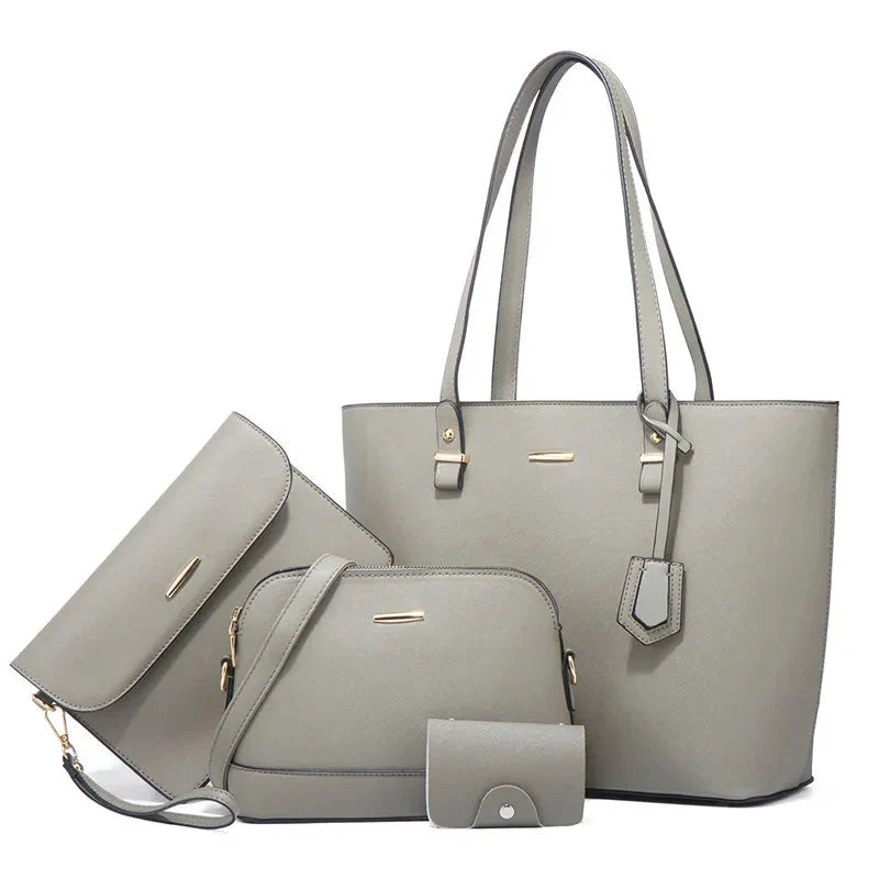 3-Piece Leather Handbag & Shoulder Bag Set