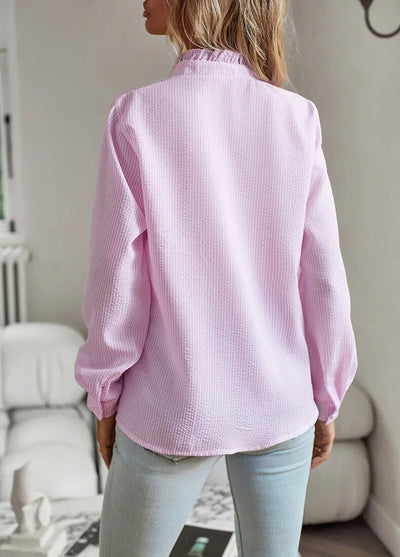 AURORA | RUFFLE LONG SLEEVE SHIRT