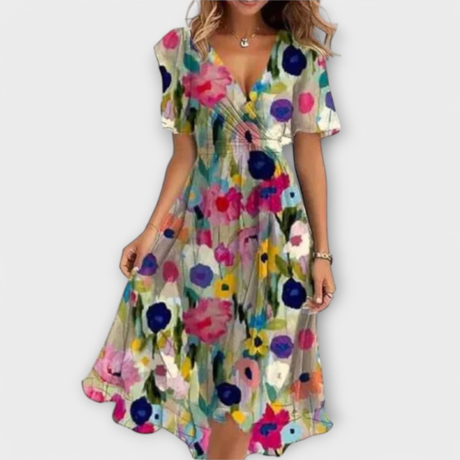 Patricia | Floral V-Neck Dress