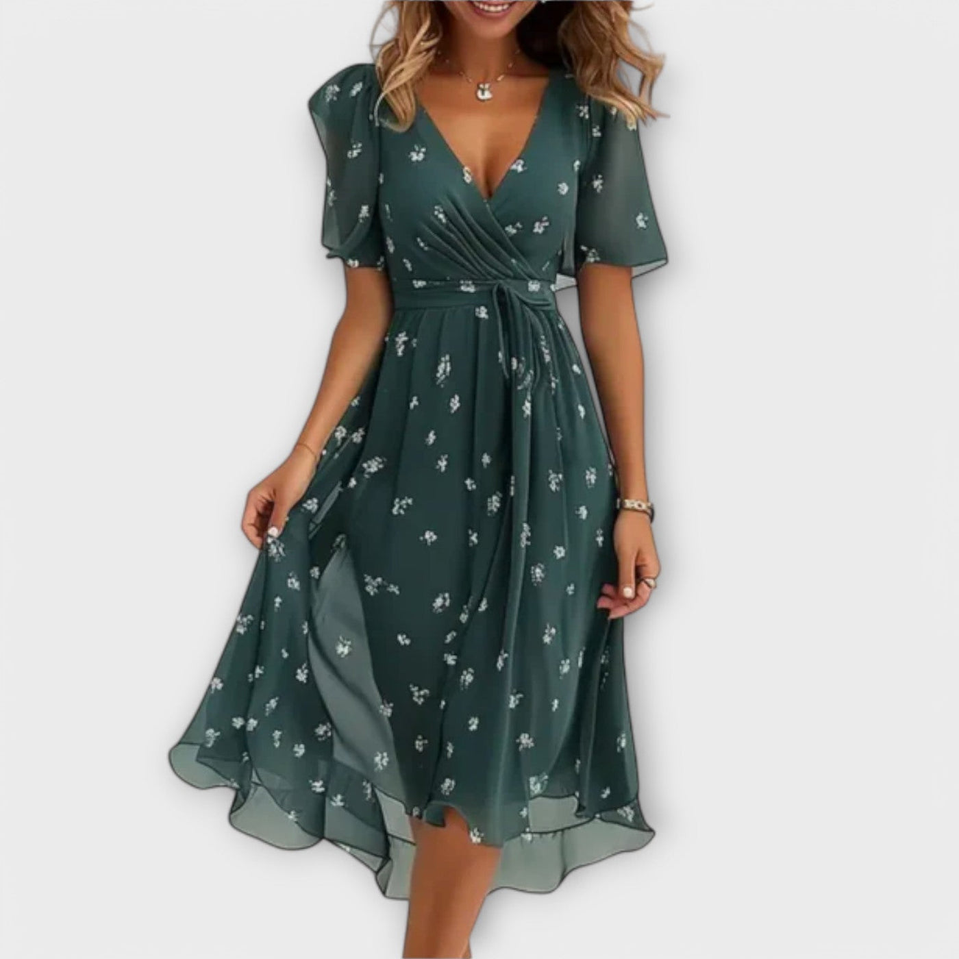 Patricia | Floral V-Neck Dress