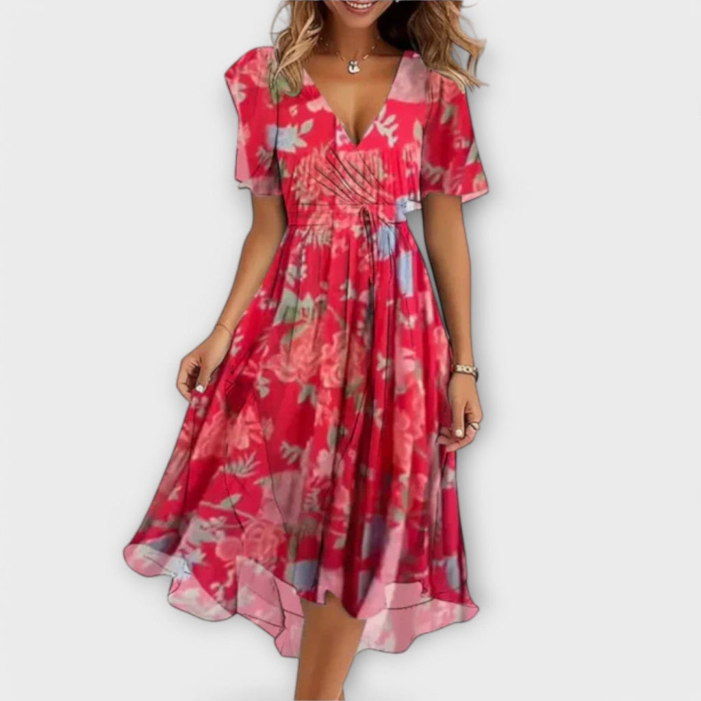 Patricia | Floral V-Neck Dress