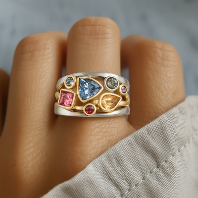 COLOURFUL ZIRCONIA RING