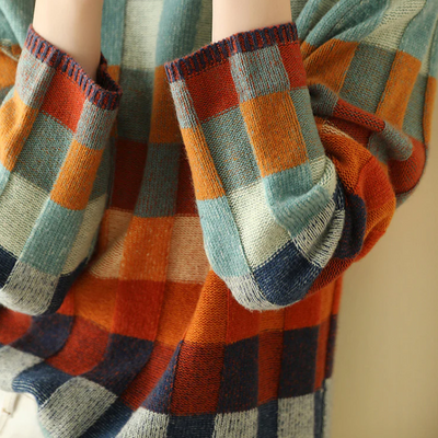 IVANA™ – PATCHWORK TURTLENECK SWEATER BY COUTURE