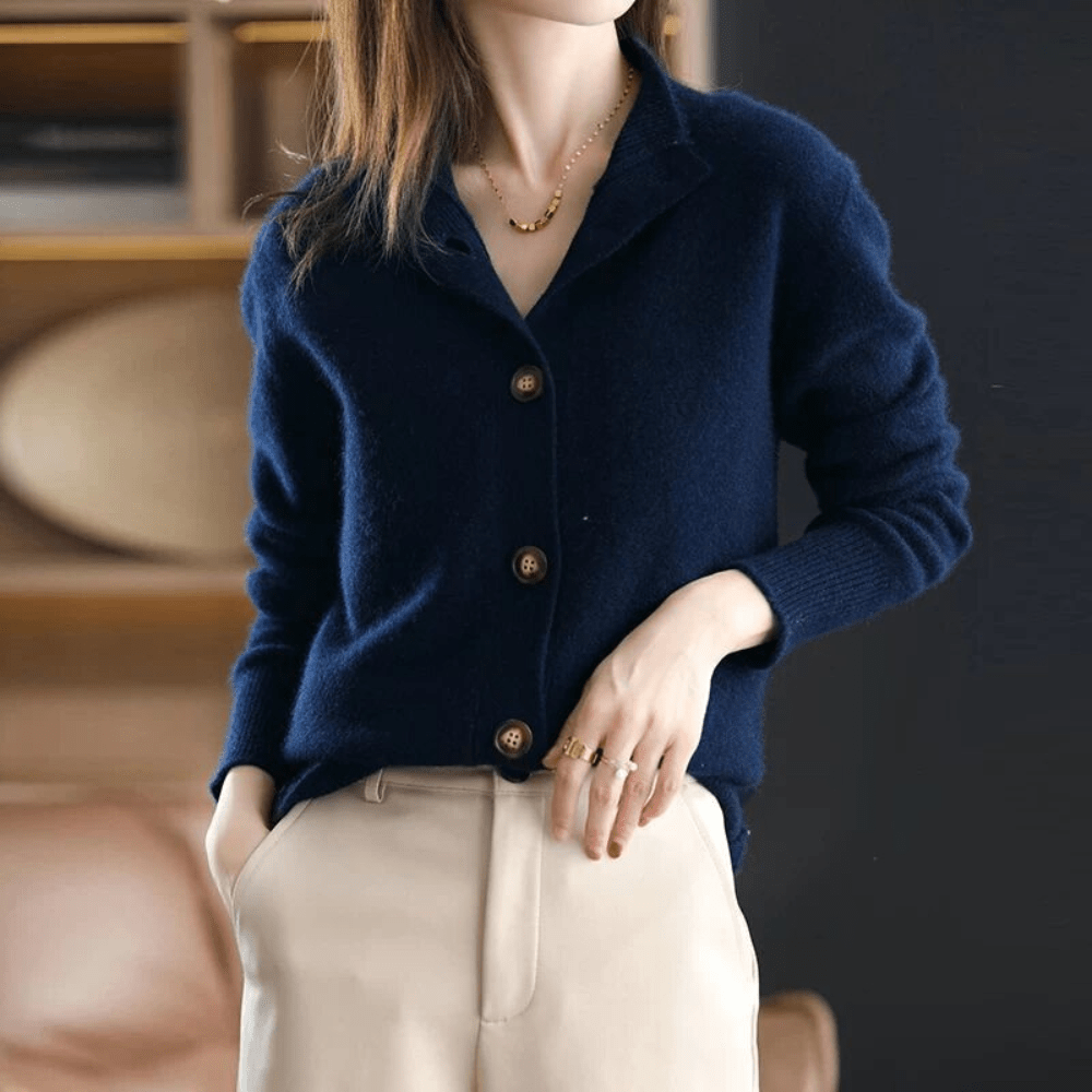 ALLI - CASHMERE KNITTED CARDIGAN