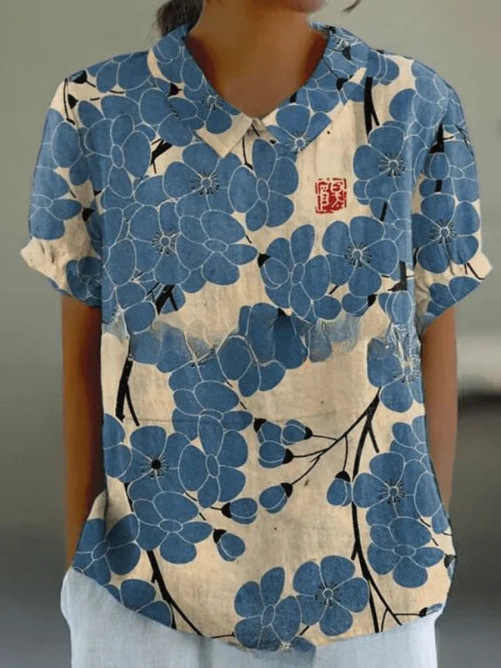 INGA | BLOUSE WITH FLORAL PRINT