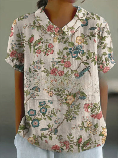 INGA | BLOUSE WITH FLORAL PRINT
