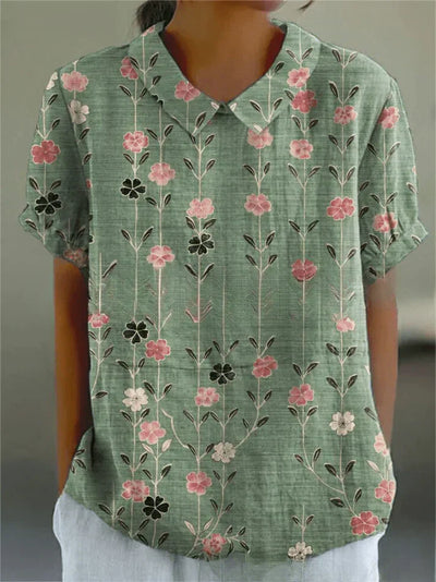 INGA | BLOUSE WITH FLORAL PRINT