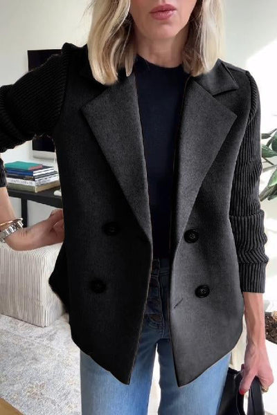 LEANOR™ – TIMELESS KNIT-SLEEVE BLAZER