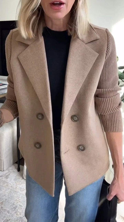 LEANOR™ – TIMELESS KNIT-SLEEVE BLAZER