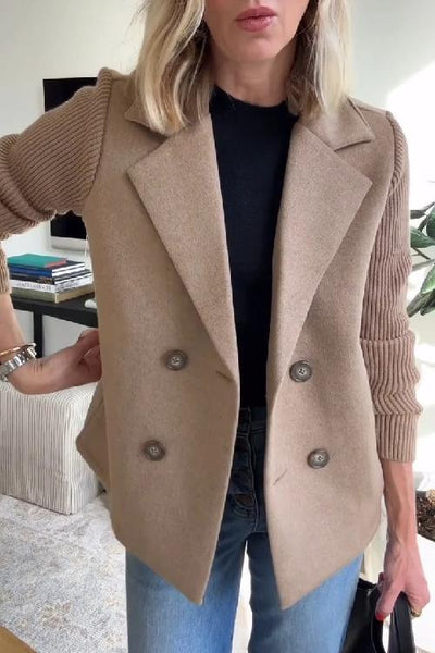 LEANOR™ – TIMELESS KNIT-SLEEVE BLAZER
